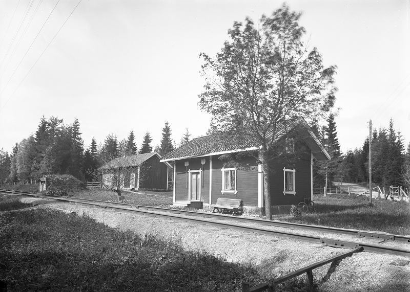 Enbergsängs banvaktsstuga, förmodligen på 1930-talet. Foto: NBJ-arkivet
