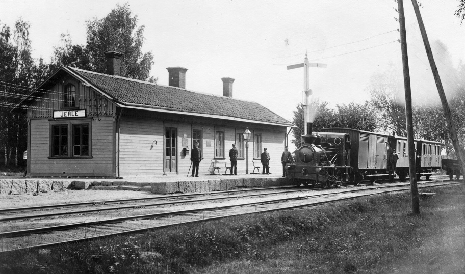 Jerle station på 1890-talet. Foto: NBJ-arkivet