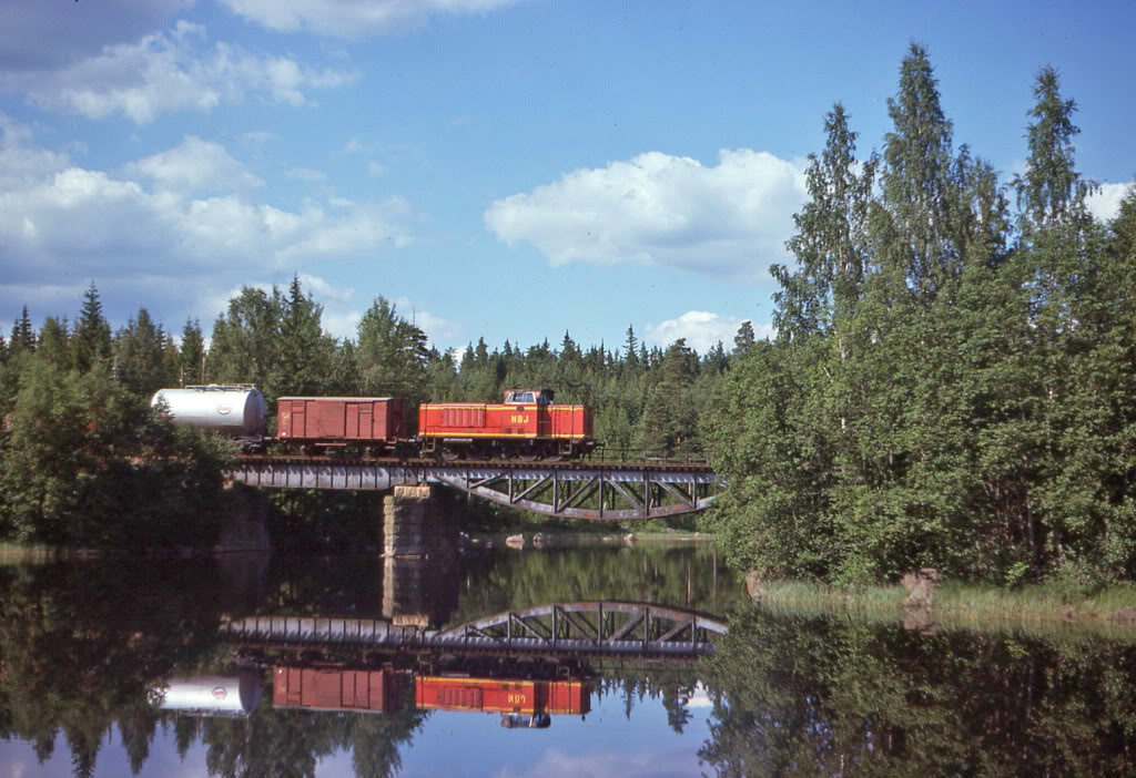 Bron över Svartälven i juli 1977. Foto: Björn Malmer