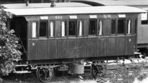 NKJ B 25 i Nora runt förra sekelskiftet. Foto: Järnvägsmuseum