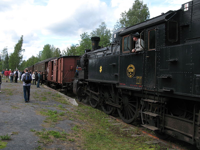 Ångtåg i Pershyttan 2008. Foto: Peter Appelros