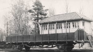 NBJ Ou 909 vid leveransen från ASJ i Falun 1948. Foto: NBJ-arkivet