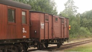 SJ F1 25559 sist i tåget i Järle 2004. Foto: Mats Abramson