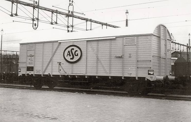 SJ G 50234 i Värtan 1955. Foto: Bengt Dahlberg