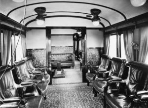 Interiören i SWB Ao1 20 vid leveransen 1920. Foto: Järnvägsmuseum
